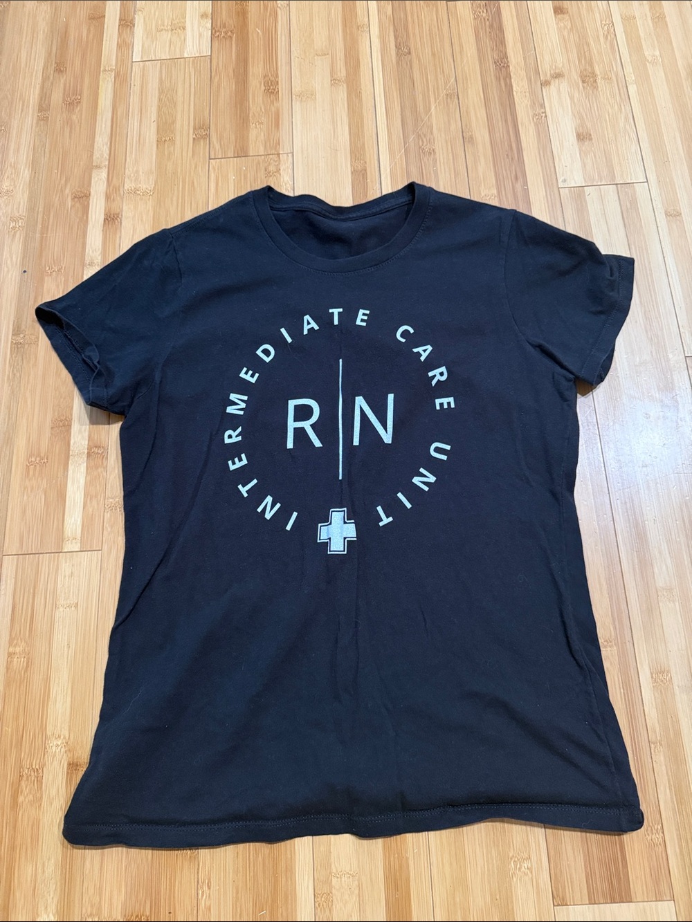 RN Intermediate Care Unit Black Graphic Tee